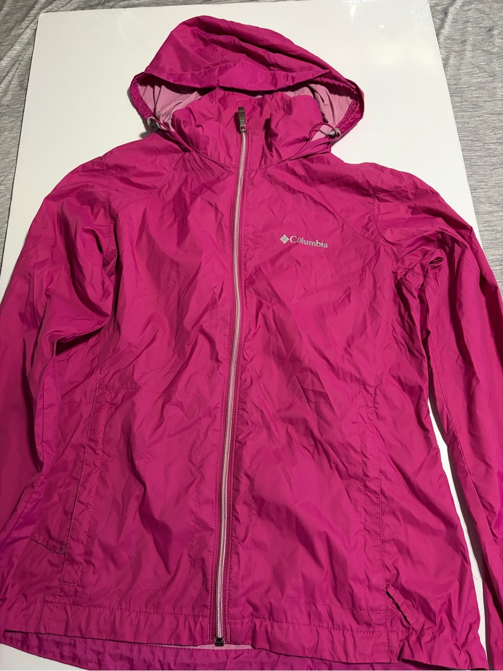 Columbia Women's Magenta Hooded Shell Jacket